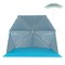 Blue 2-in-1 Beach Umbrella Tent UPF50+ Sun Protection Portable Shelter